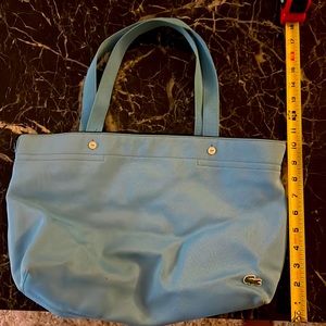 Vintage light blue Lacoste bag